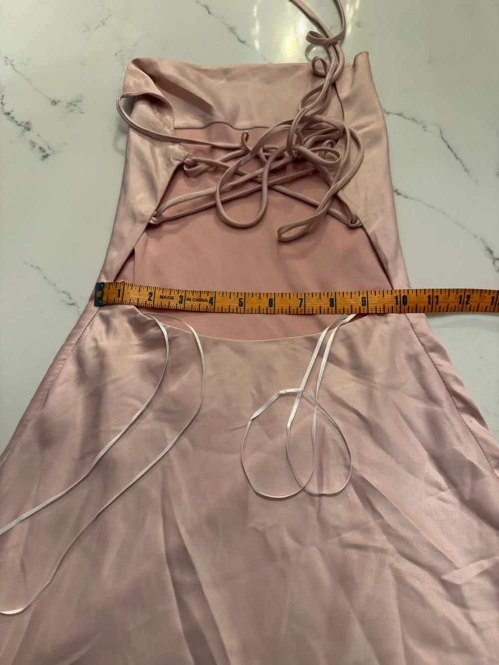 Princess Polly Pink criss cross back dress size 0 - Picture 4 of 4